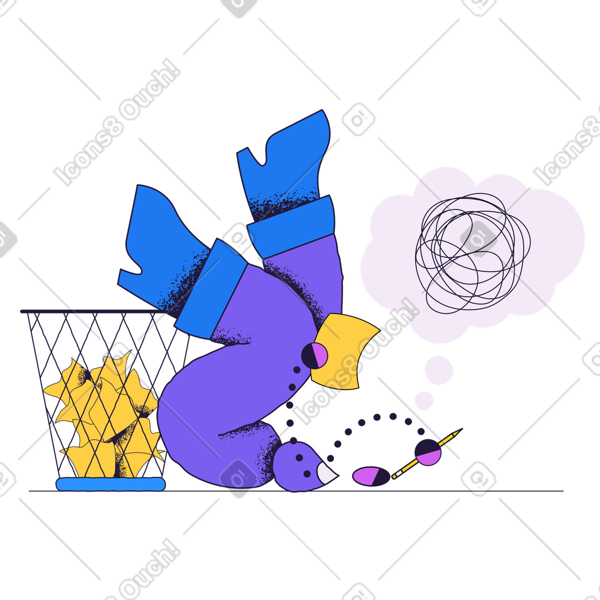 Nessuna idea illustrazione in stile Conifer scarica in PNG, SVG