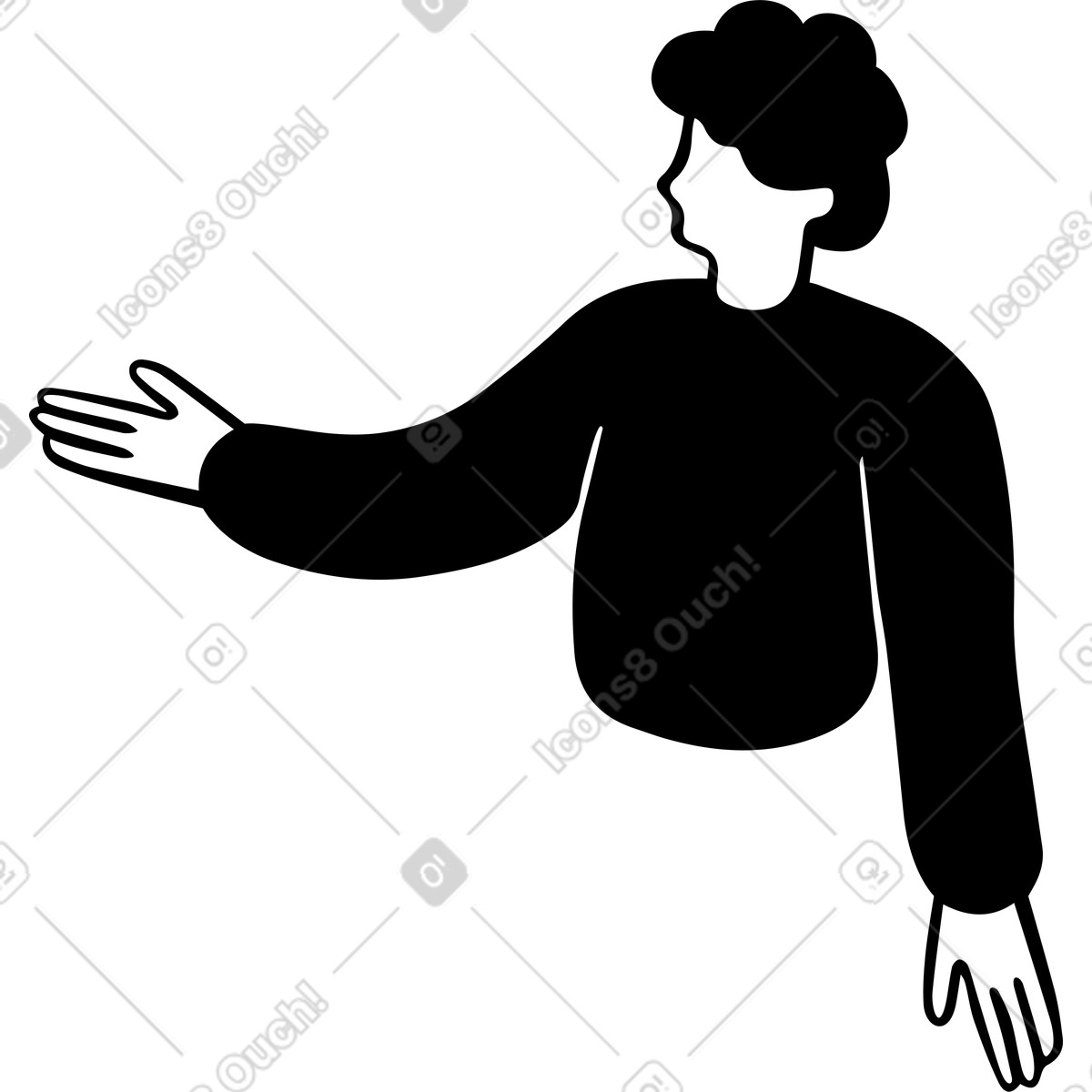Ilustração de Homem em no estilo Journal para baixar em PNG, SVG