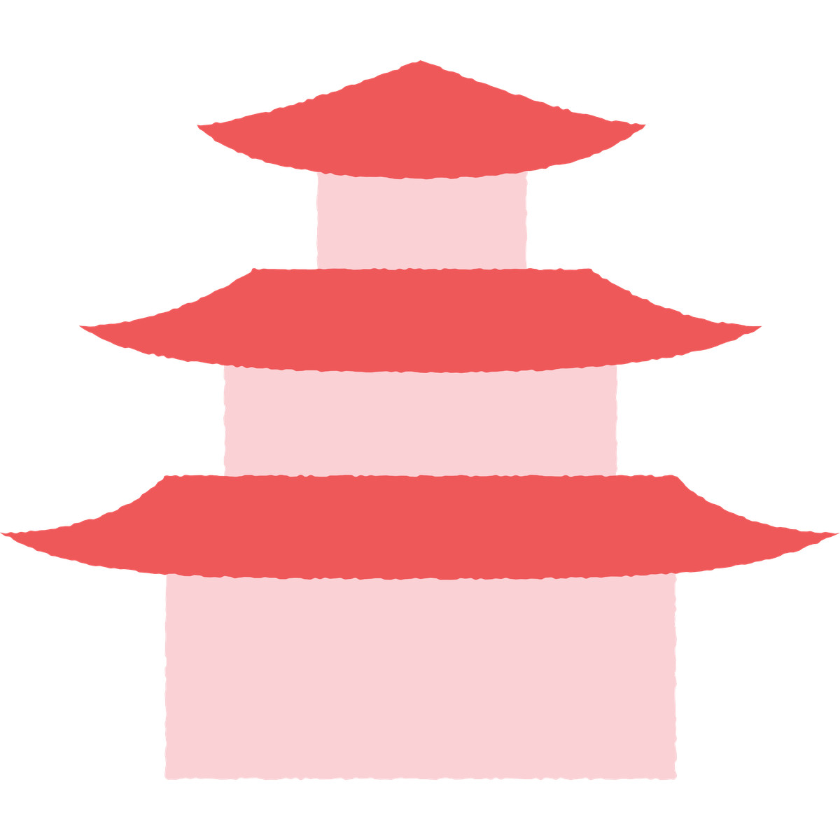 Illustration Pagoda dans le style Cherry à télécharger aux formats PNG, SVG