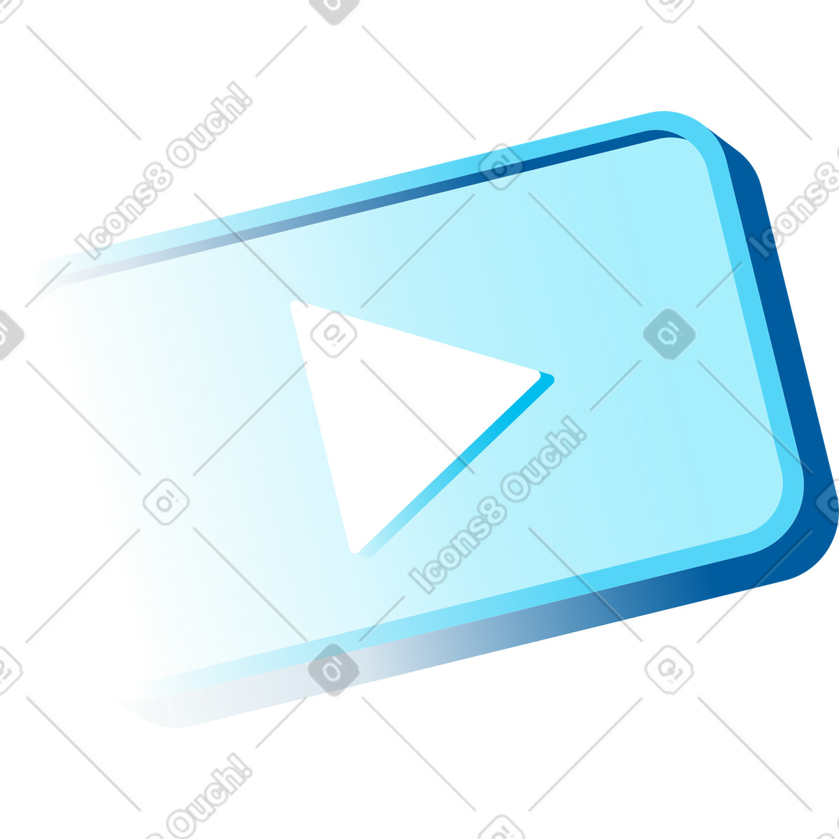Abspielen-Illustration im Icy-Stil als Download in PNG, SVG