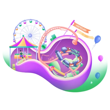 The inner ear as a bustling carnival with rides and colorful attractions