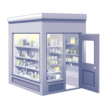 A tiny shop with a quaint wooden storefront. Inside, shelves are packed with an array of "ribbons" in various sizes and textures, neatly organized and easily accessible. There are ornate "combs" displayed prominently, showcasing intricate designs and varying shapes. The shop is further adorned with a variety of "hair accessories" such as clips and headbands, all artistically arranged. The atmosphere feels cozy and inviting, with warm lighting illuminating the assortment of items. A small counter at the back holds additional supplies, enhancing the charm of this delightful space.