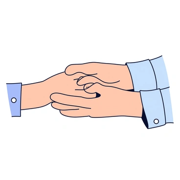 An elderly woman's hands with visible wrinkles and age spots are gently holding a child's small hands, which are smooth and soft. The woman's fingers are slightly curled around the child's hands in a protective manner, symbolizing care and guidance. The background is simple and unobtrusive, allowing the focus to remain on the hands. The scene conveys a sense of connection and warmth between the two generations.