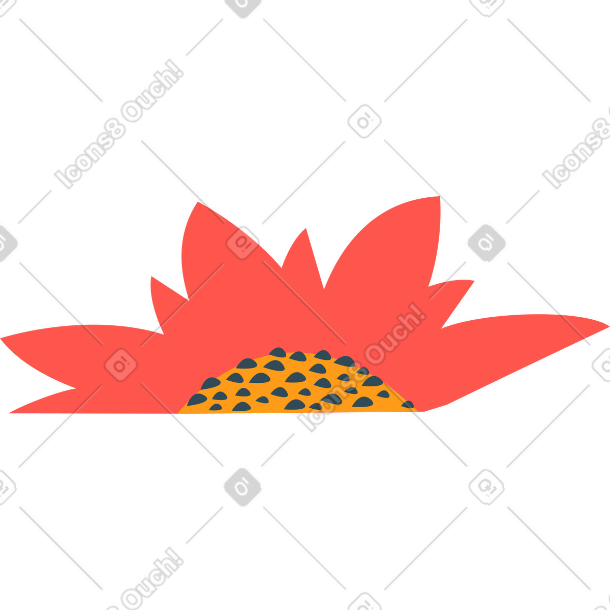 下载 Kingdom 风格的 王国红花 插画，支持 PNG、SVG 格式