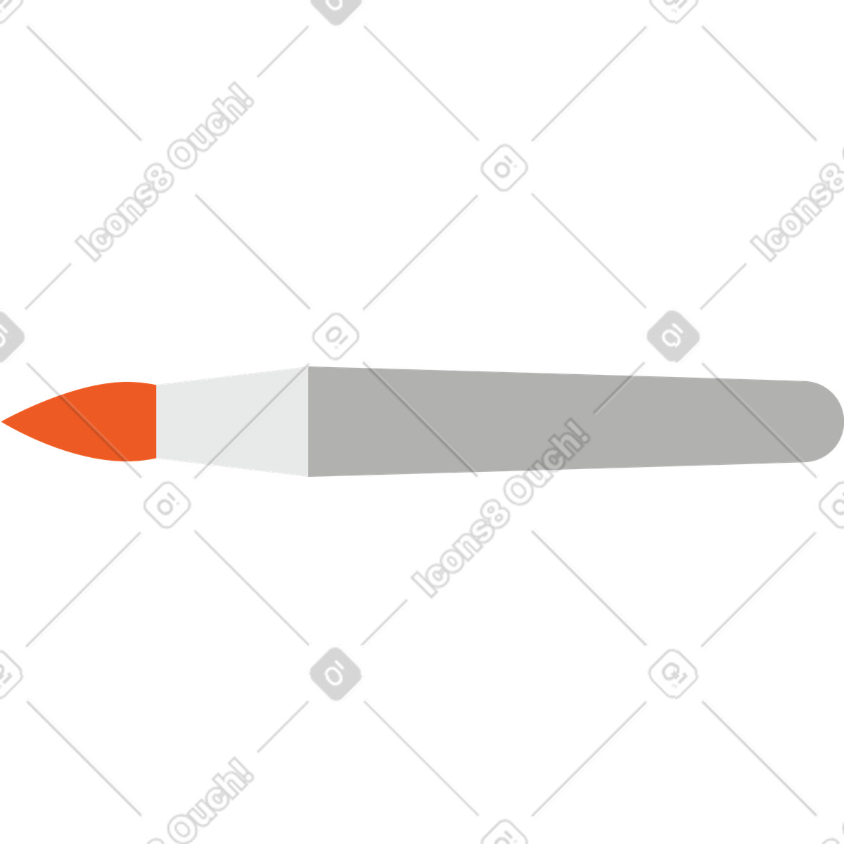 Ilustración Cepillo en estilo Tiny a descargar en PNG y SVG