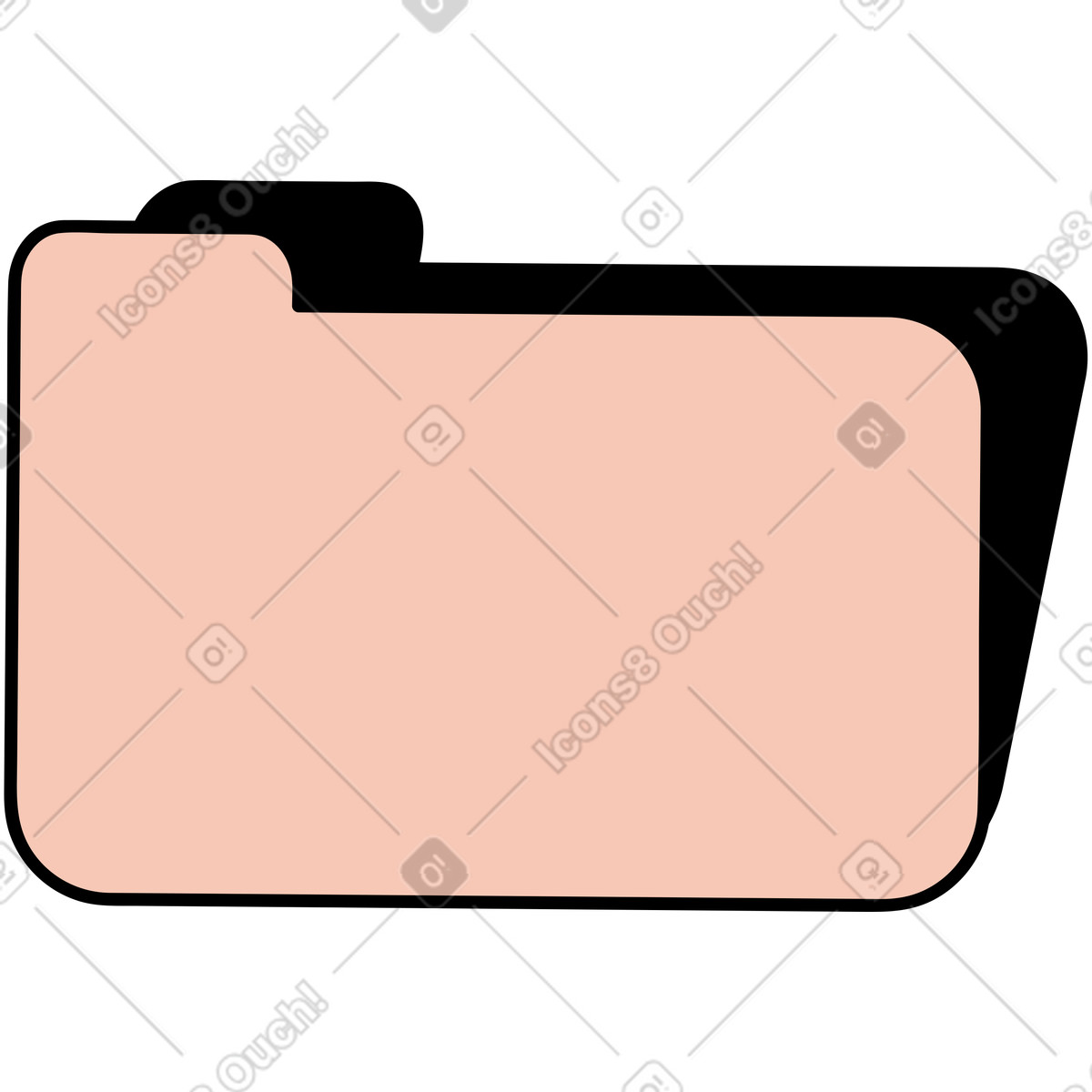 Иллюстрация Розовая папка в PNG и SVG