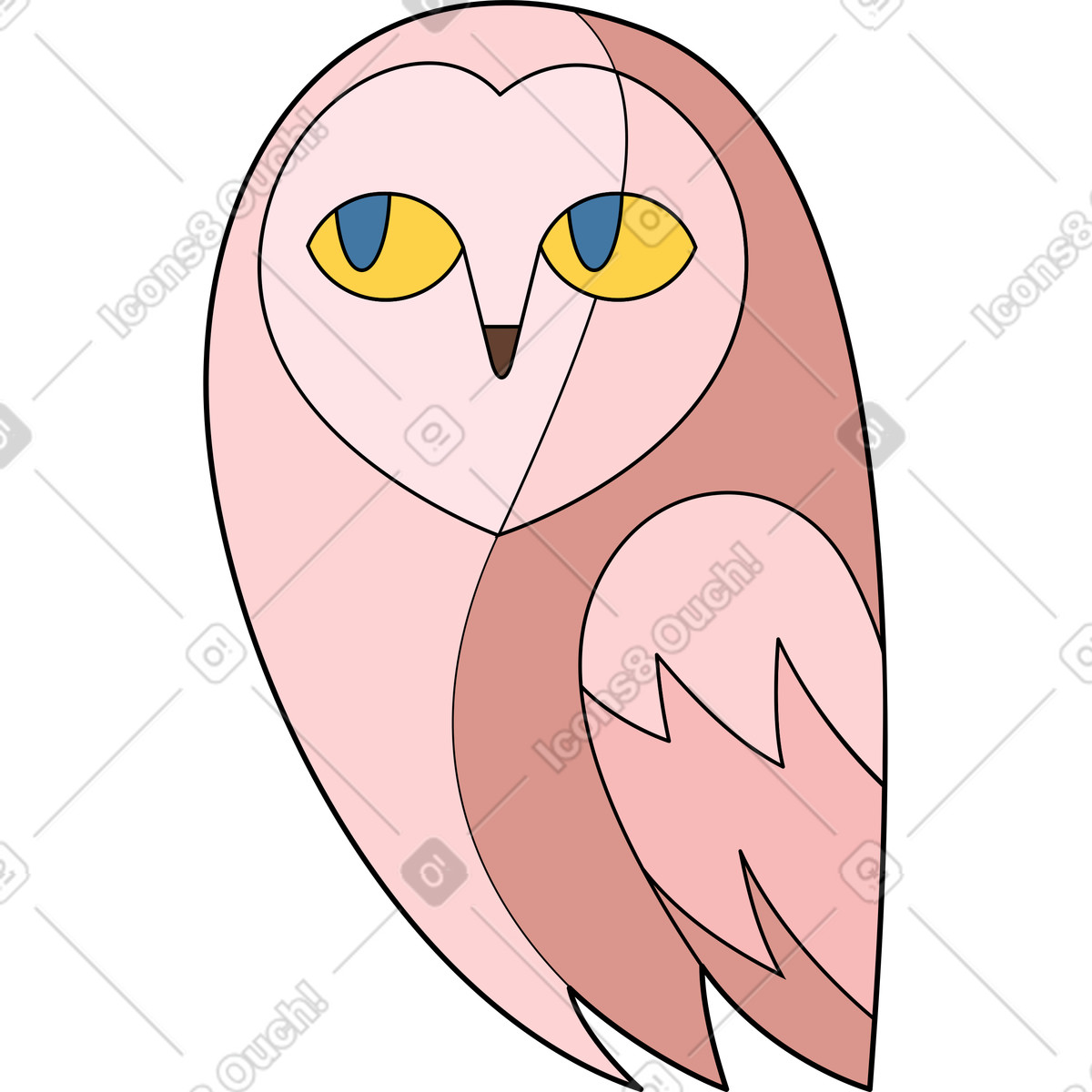 下载 Surr 风格的 猫头鹰 插画，支持 PNG、SVG 格式