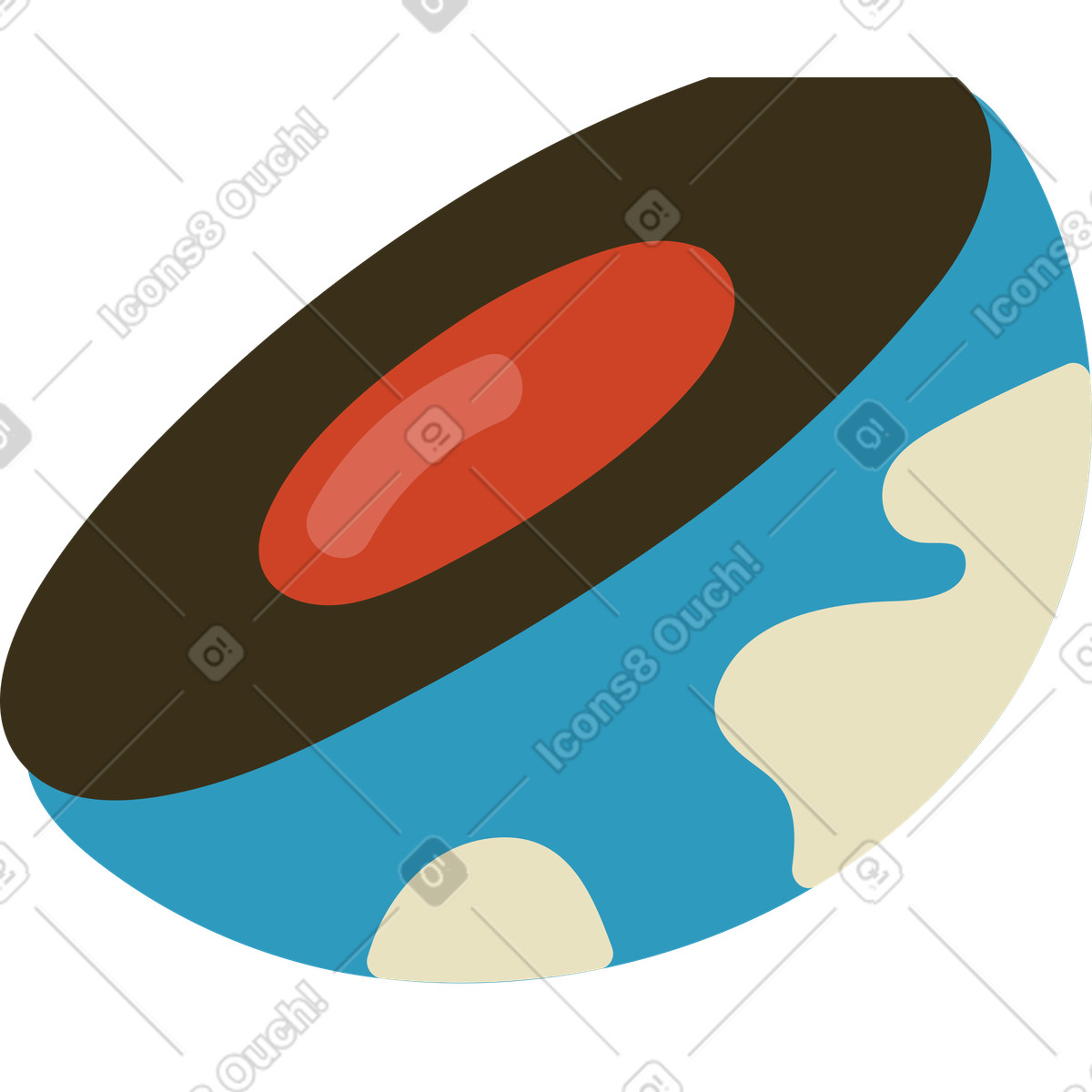 Terra illustrazione in stile Arabica scarica in PNG, SVG