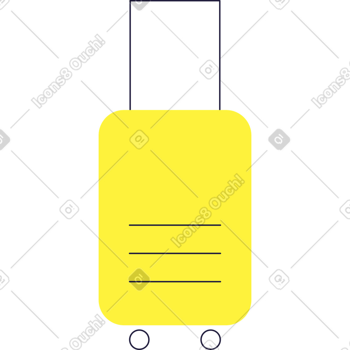 Bagaglio illustrazione in stile Mellow scarica in PNG, SVG