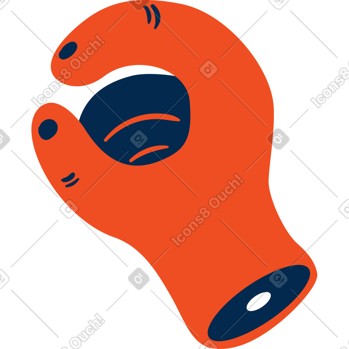 Hand illustration in Flame style download in PNG, SVG