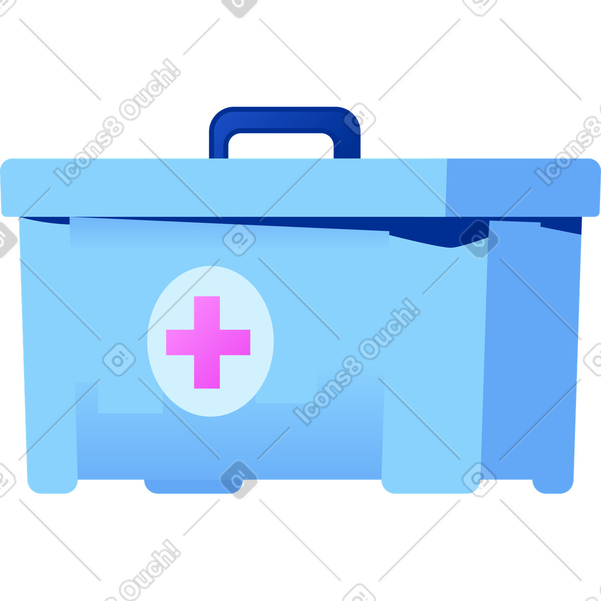 Kit medico illustrazione in stile Glossy scarica in PNG, SVG