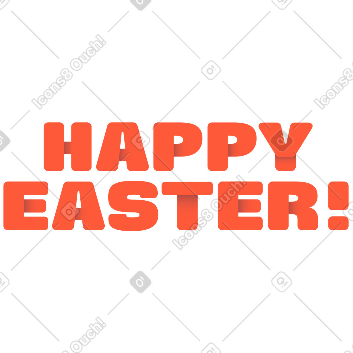 Frohe ostern beschriften-Illustration im Beam-Stil als Download in PNG, SVG