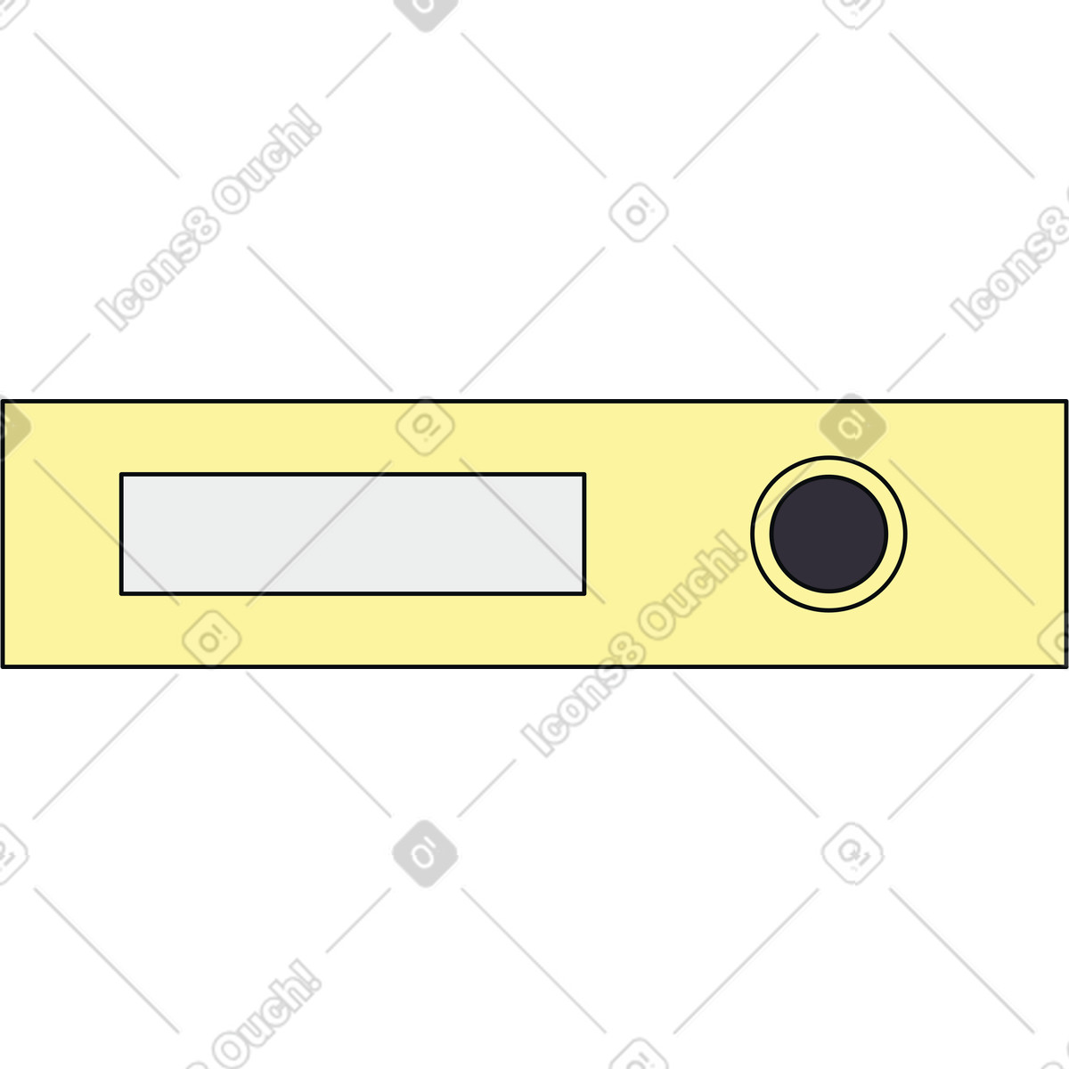 Ilustración Carpeta de carton en estilo Teko a descargar en PNG y SVG
