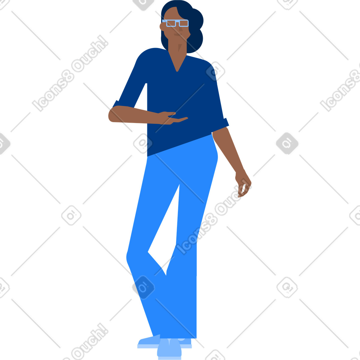 Illustration Femme shopping dans le style Urban à télécharger aux formats PNG, SVG