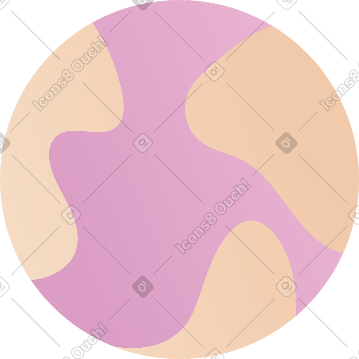 Planet erde-Illustration im Coworking-Stil als Download in PNG, SVG