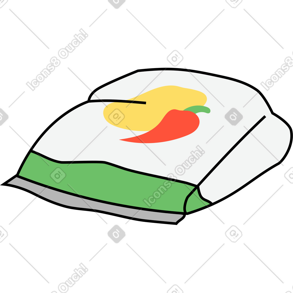 Kindy 스타일의 간식팩 일러스트레이션 PNG, SVG 다운로드