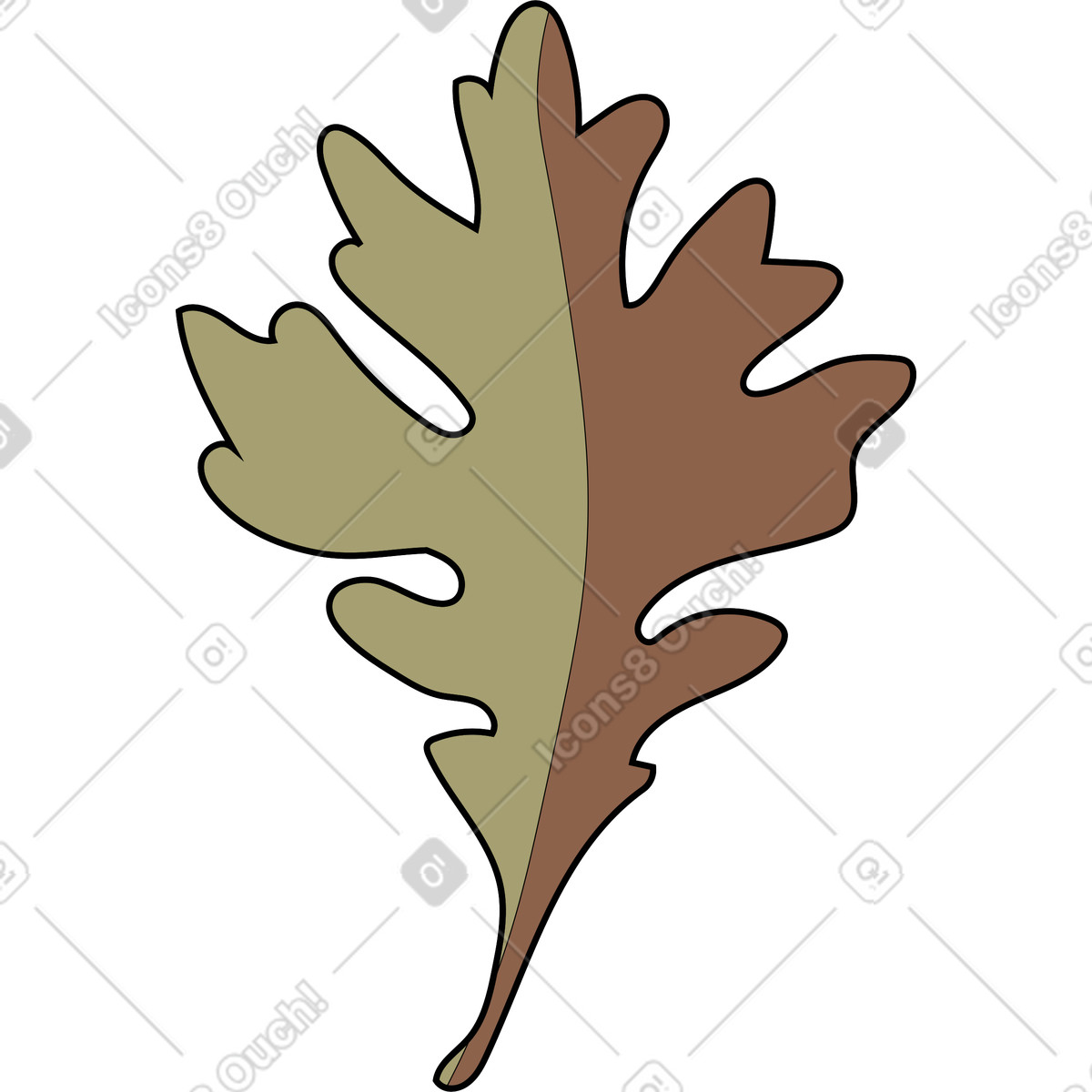 Surr スタイルの 葉 のイラストをPNG、SVG形式でダウンロード