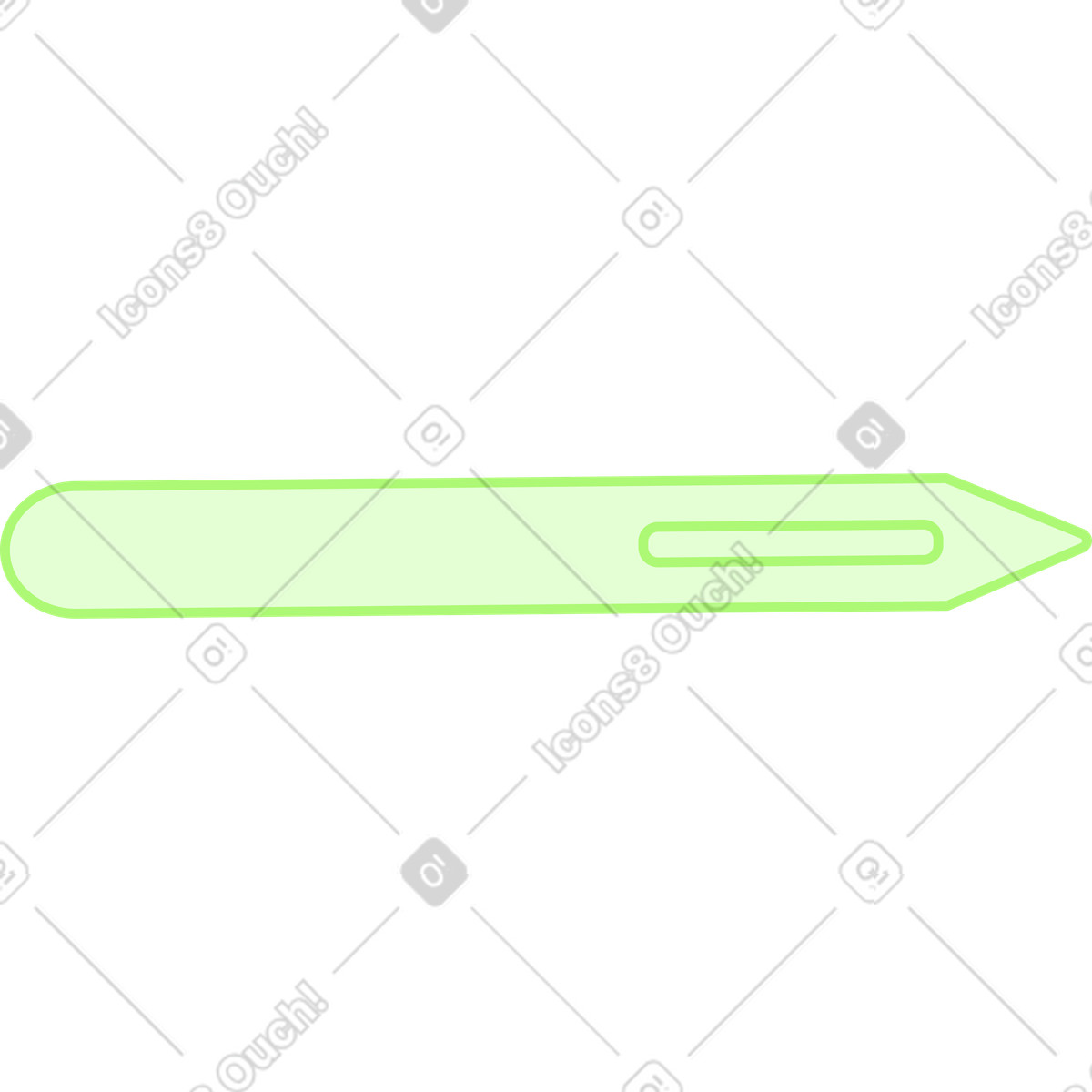 Ilustración Aguja en estilo Giggle a descargar en PNG y SVG