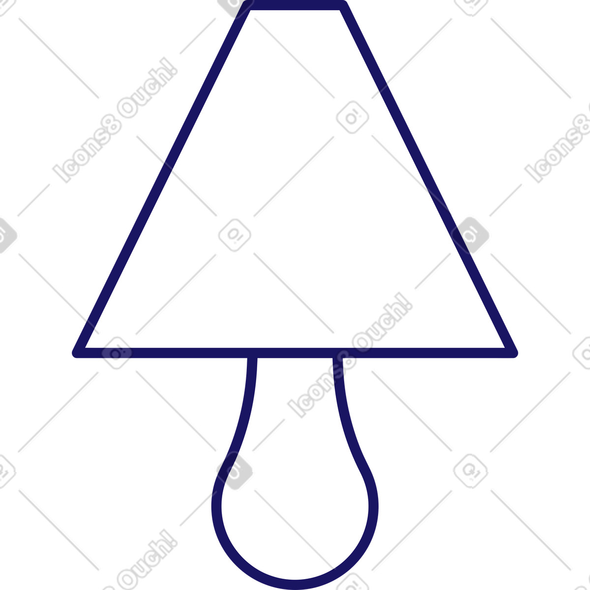 Lampada da comodino illustrazione in stile Matey scarica in PNG, SVG