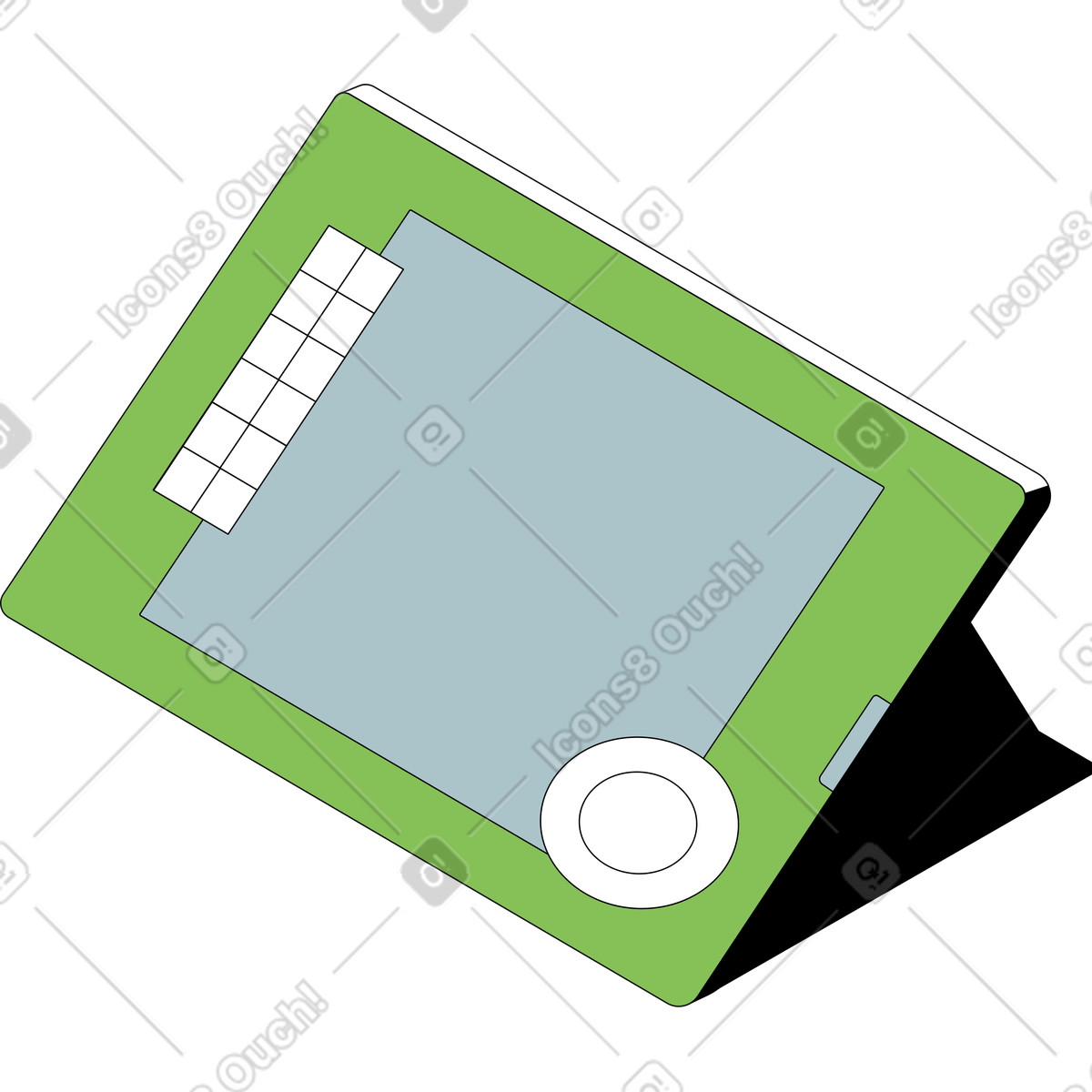 Illustration Tablette graphique dans le style Isometric à télécharger aux formats PNG, SVG