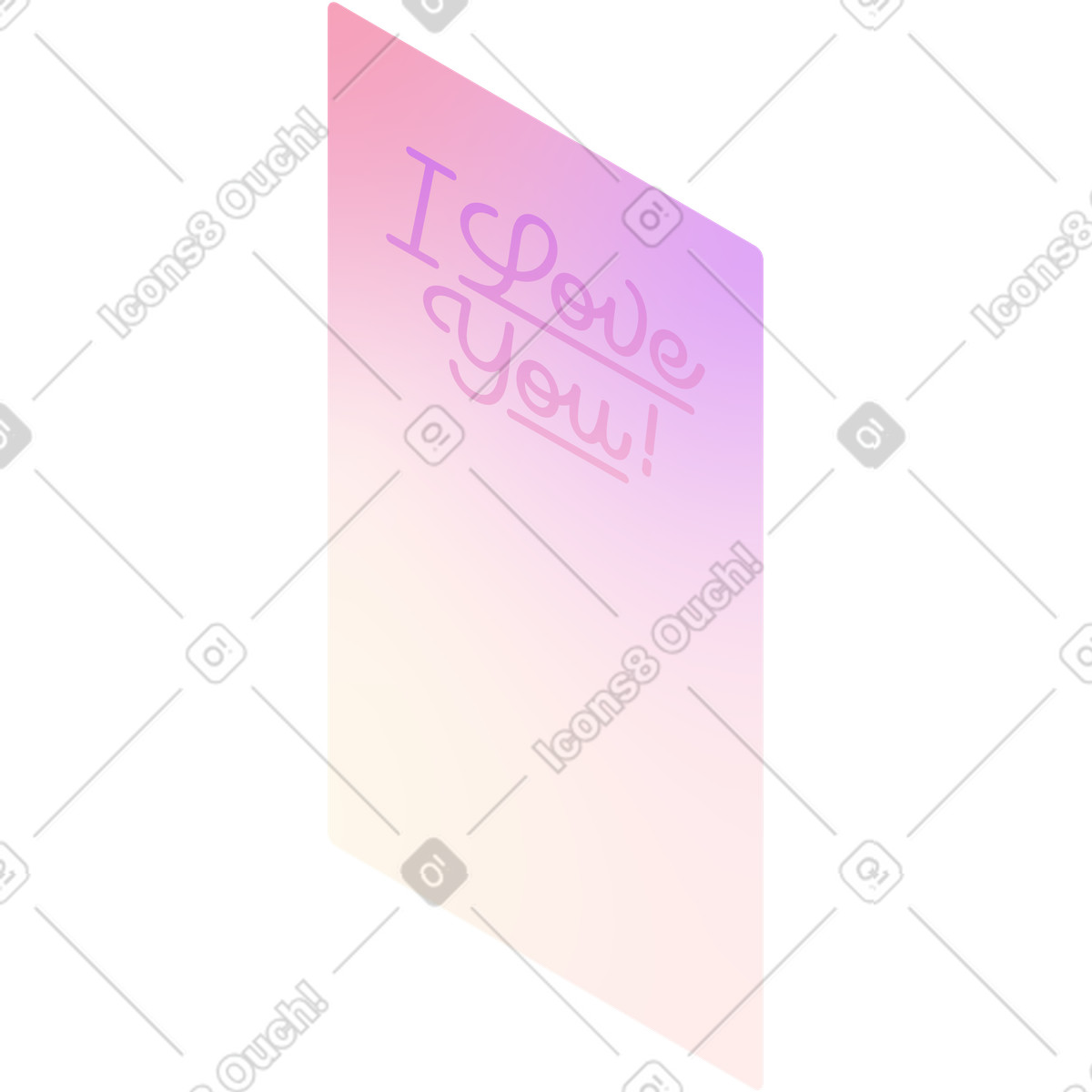 Glare スタイルの 等尺性ポストカード のイラストをPNG、SVG形式でダウンロード