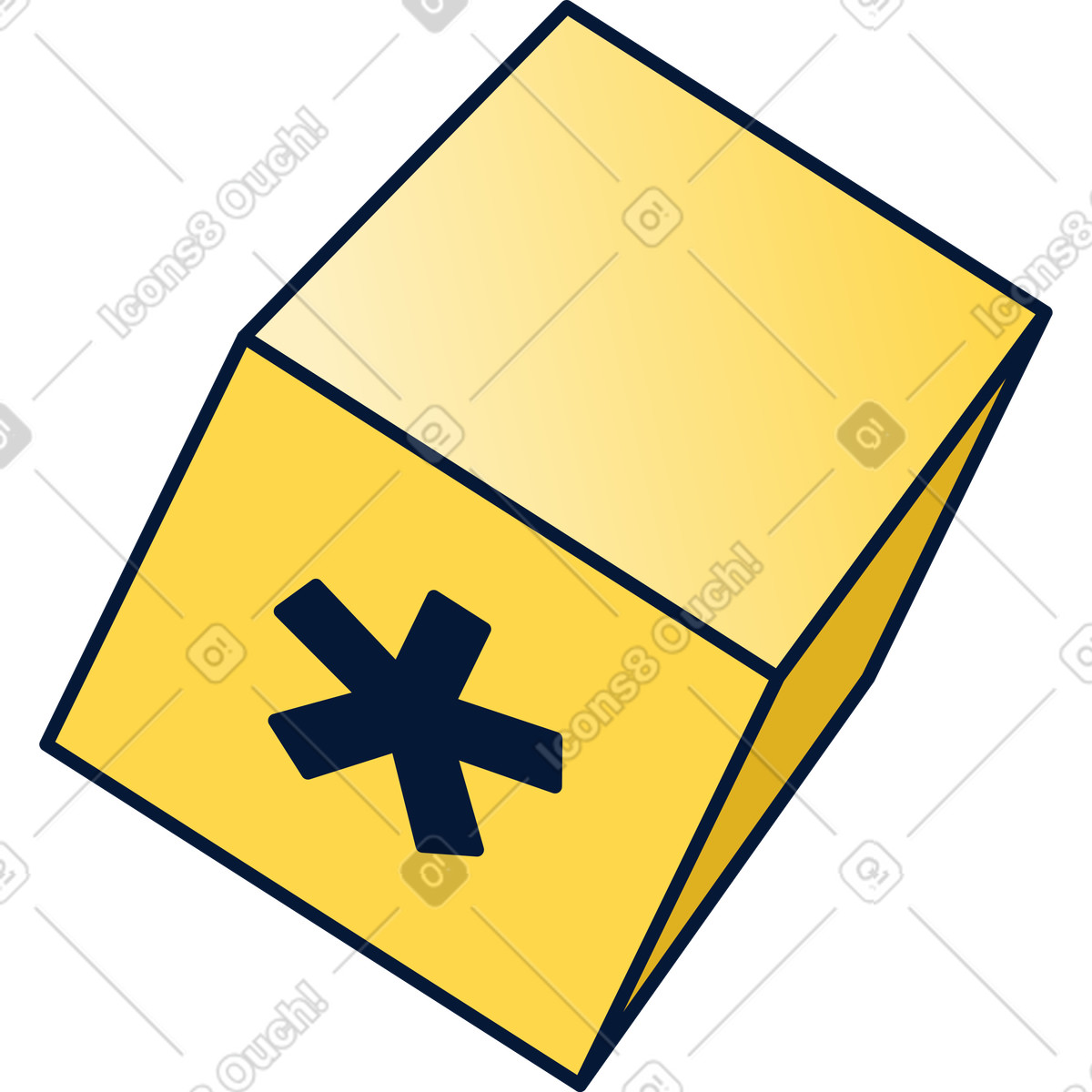 Illustration Cube de mot passe dans le style Neat à télécharger aux formats PNG, SVG
