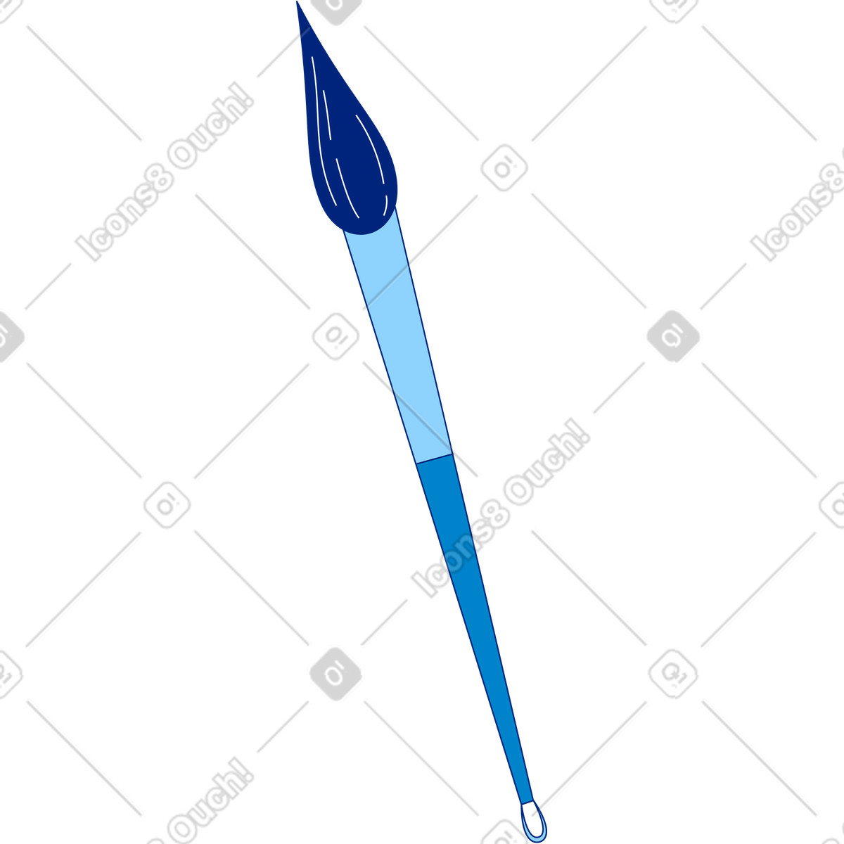 Ilustración Cepillo en estilo Neo-Sakura a descargar en PNG y SVG