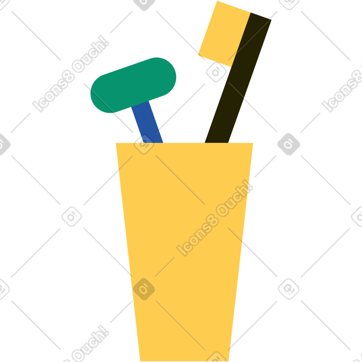 Accessori da bagno illustrazione in stile Spot scarica in PNG, SVG