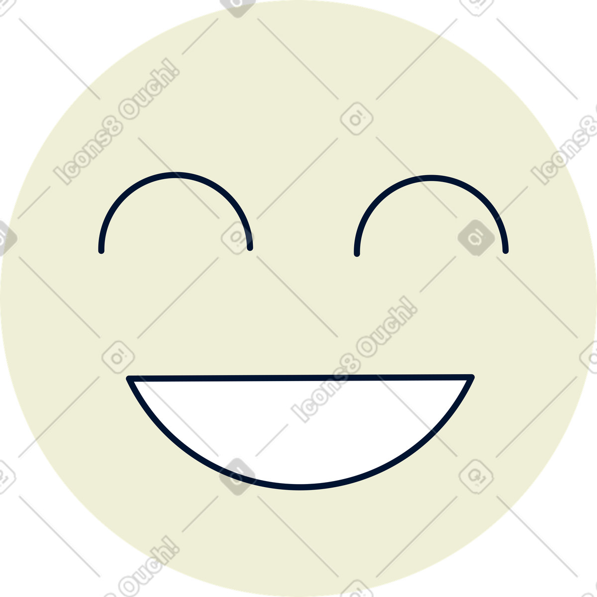Illustration Emoji avec un grand sourire dans le style Cubes à télécharger aux formats PNG, SVG