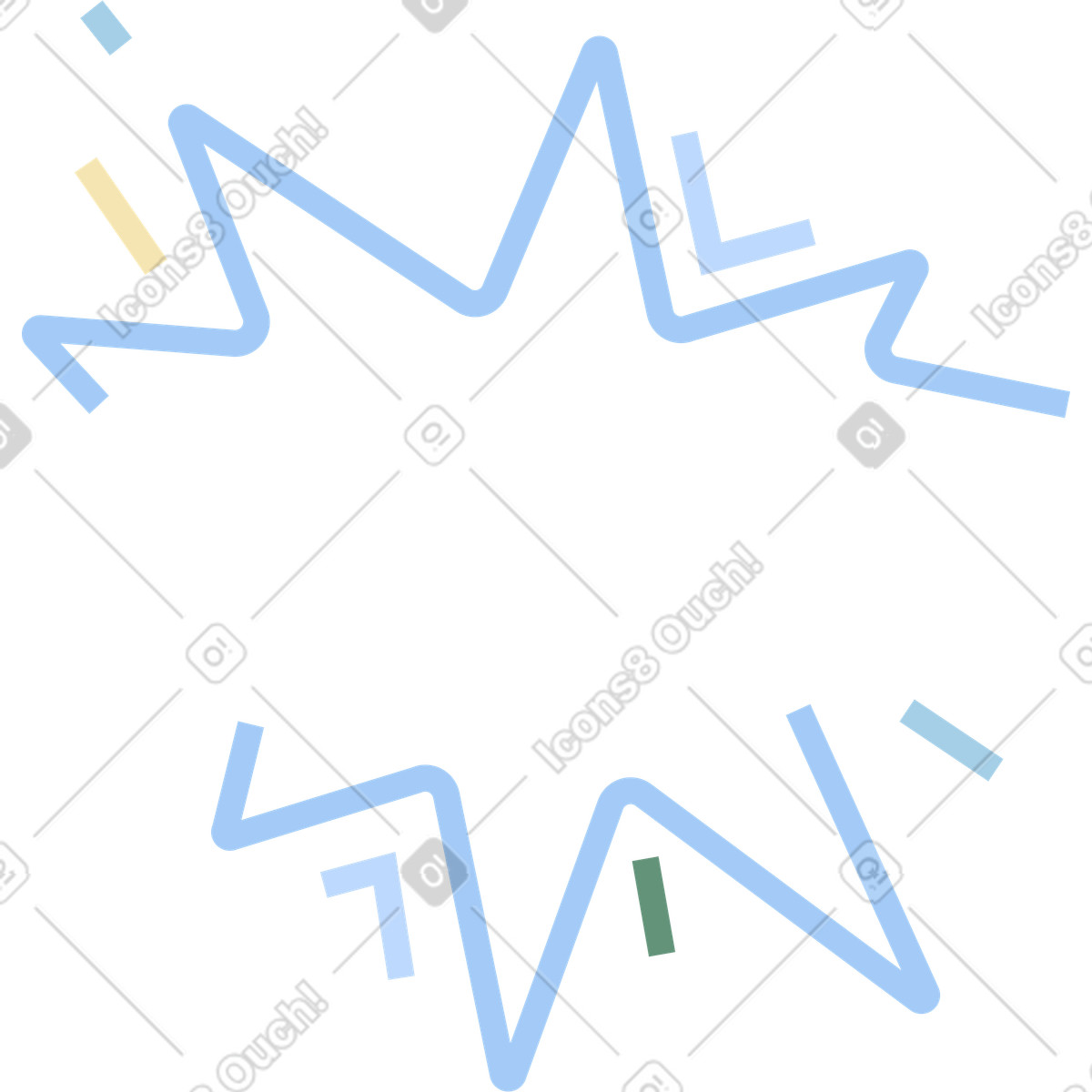 Blops illustrazione in stile Marginalia scarica in PNG, SVG
