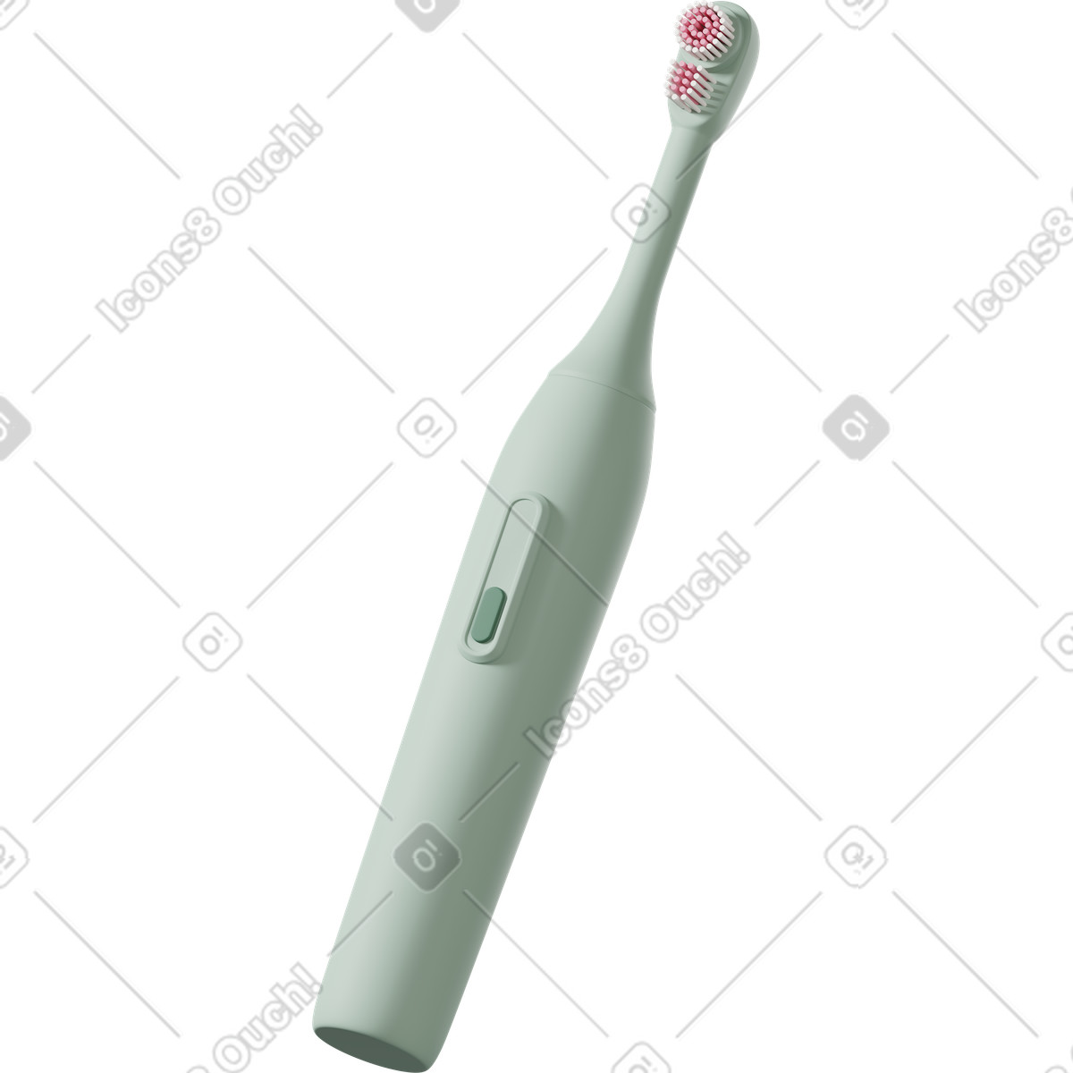 Illustration Green electric toothbrush dans le style 3D Casual life à télécharger aux formats PNG, SVG
