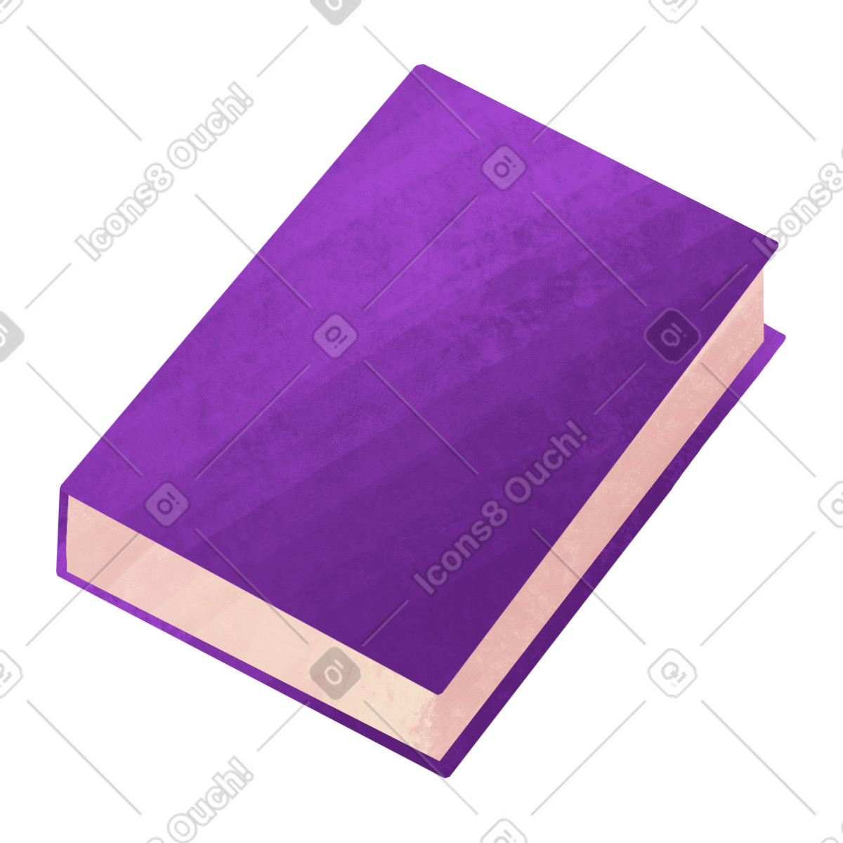 Ilustración Purple book en estilo Bonbon a descargar en PNG y SVG