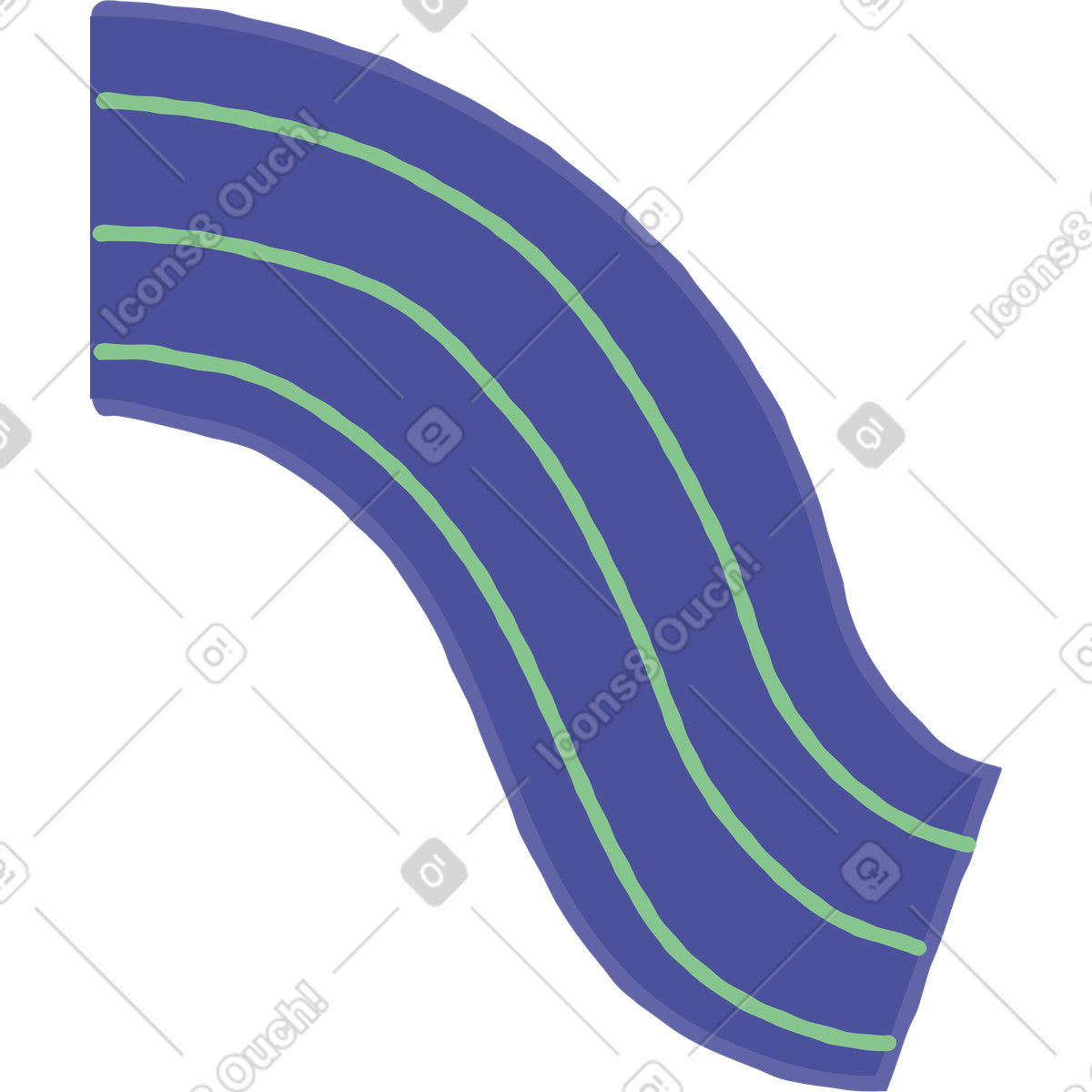 Braccio illustrazione in stile Stripy scarica in PNG, SVG