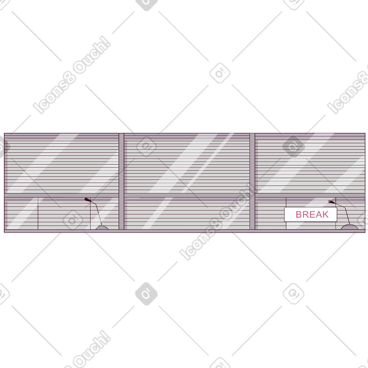 Der fahrkartenschalter-Illustration im Eastwood-Stil als Download in PNG, SVG