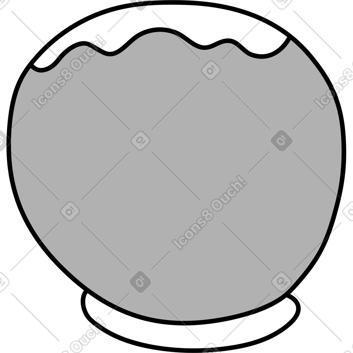 下载 Purr 风格的 水族馆倒置 插画，支持 PNG、SVG 格式