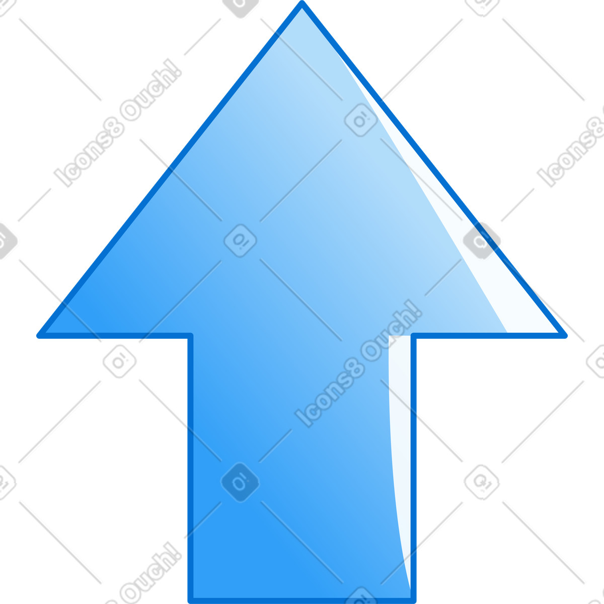 Arrow-Illustration im Rainbow-Stil als Download in PNG, SVG