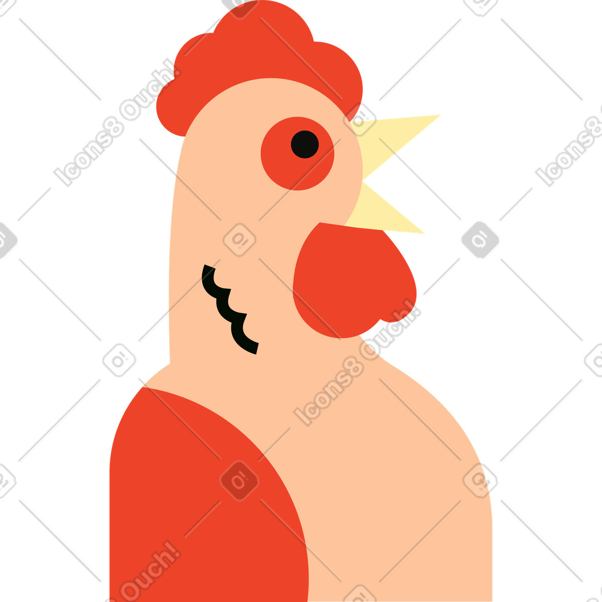 下载 Polar 风格的 Hen 插画，支持 PNG、SVG 格式