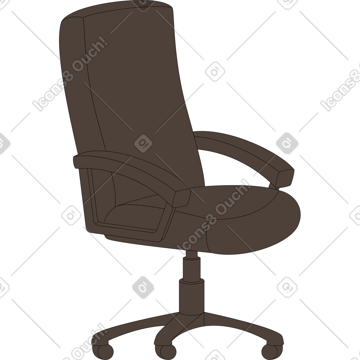 Ilustração de Cadeira em no estilo Sitcom para baixar em PNG, SVG