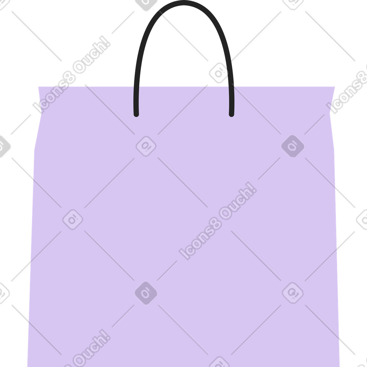 Ilustración Bolsa de la compra en estilo Sammy Line a descargar en PNG y SVG