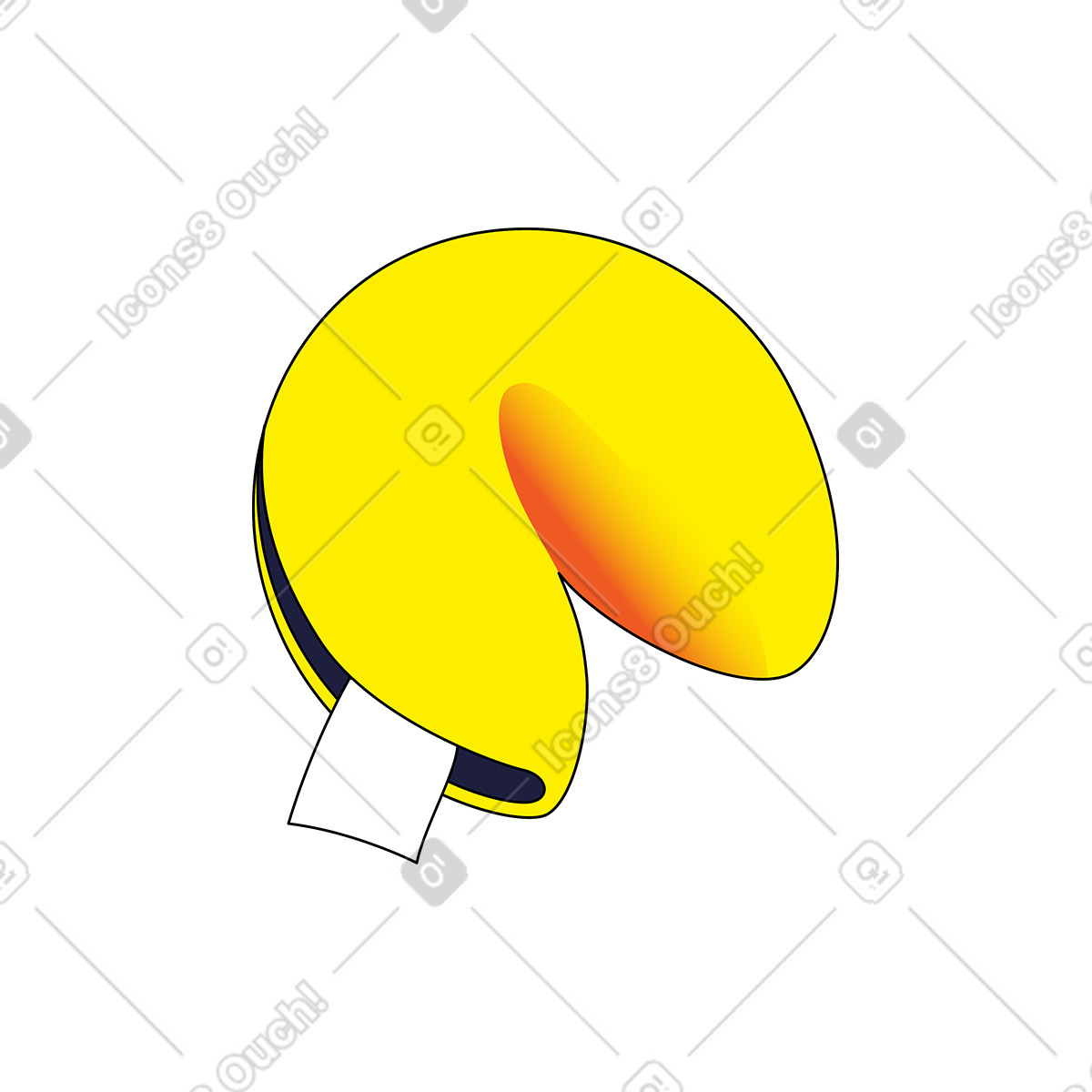 Fortune cookies illustration in Pop style download in PNG, SVG