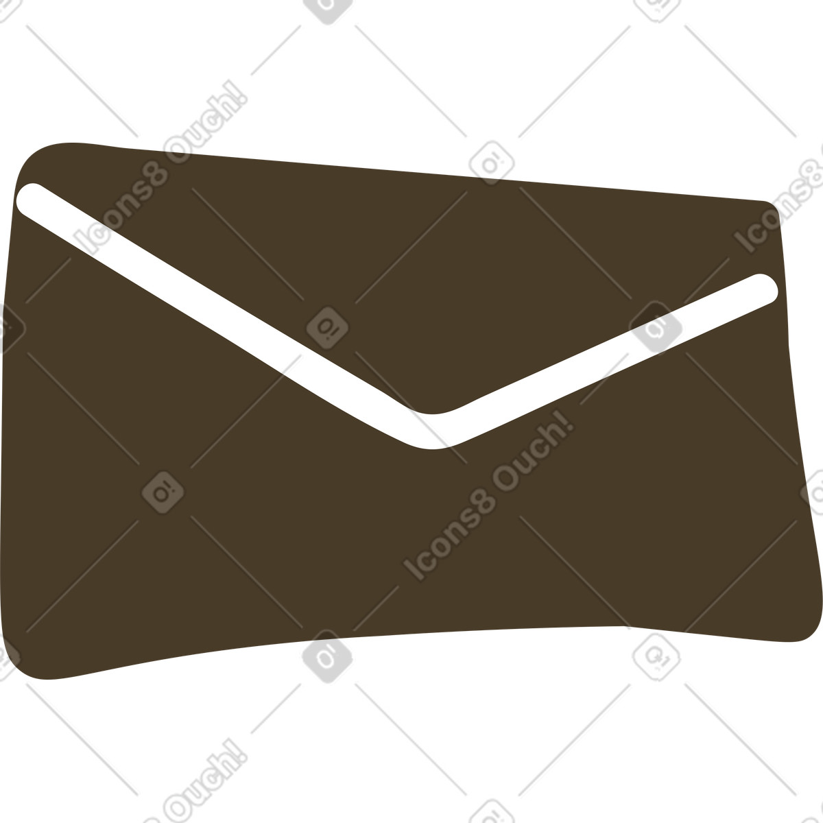 Briefumschlag-Illustration im Karlsson-Stil als Download in PNG, SVG