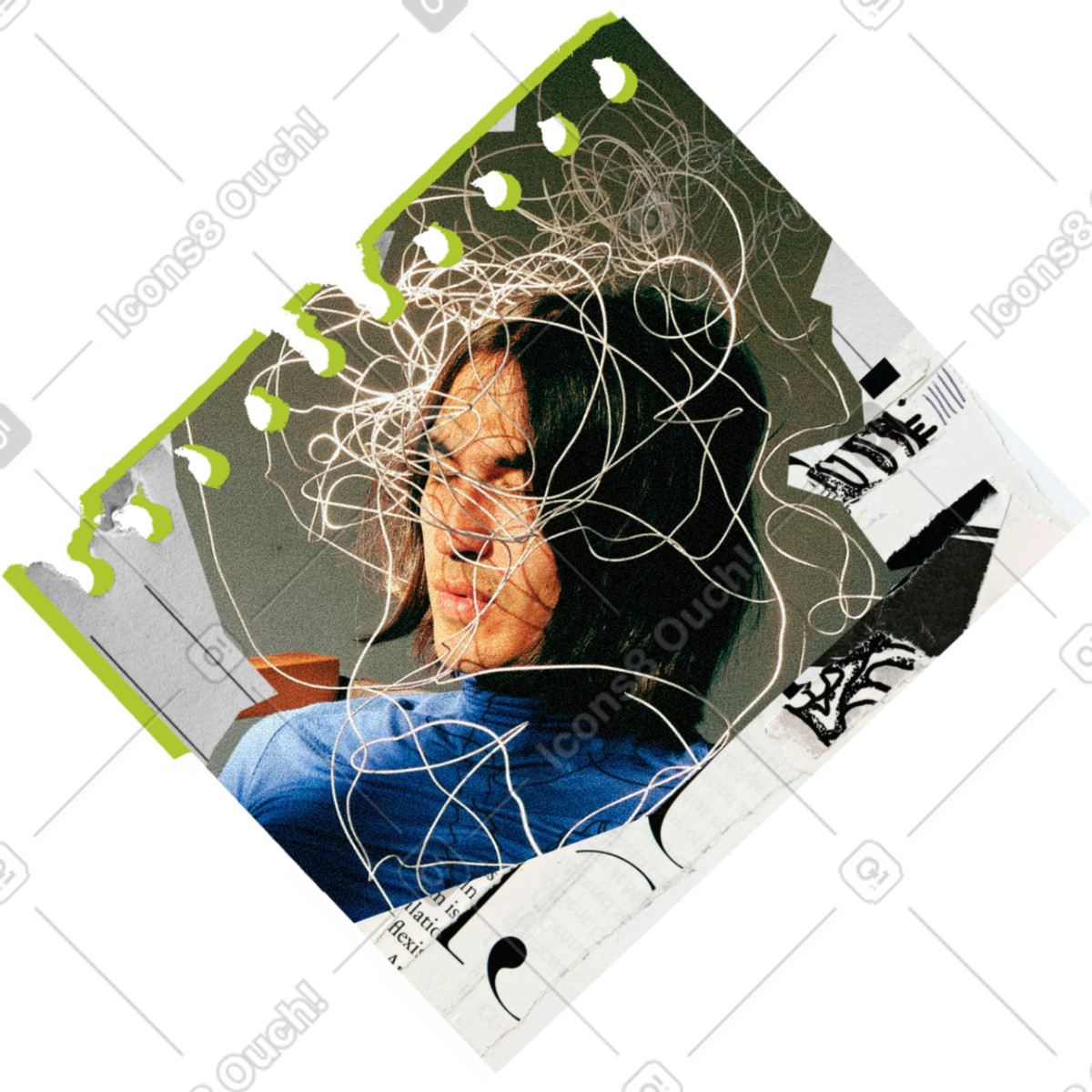 下载 Paper Cut 风格的 Photo note 插画，支持 PNG、SVG 格式