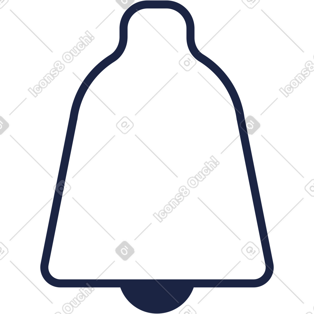 Bell illustration in Urban Line style download in PNG, SVG