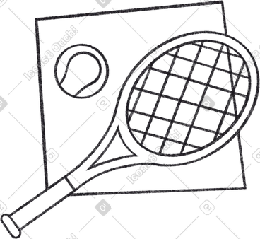 광장에 라켓과 테니스 공 PNG, SVG