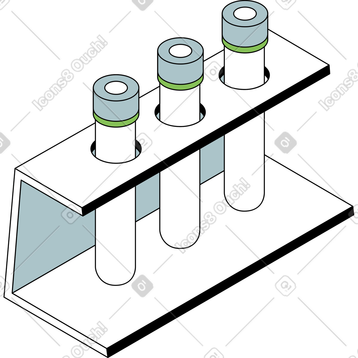 Stand per palloni illustrazione in stile Isometric scarica in PNG, SVG