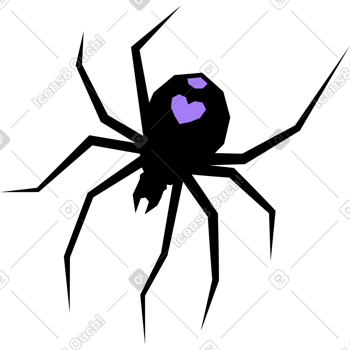 下载 Amethyst 风格的 蜘蛛 插画，支持 PNG、SVG 格式