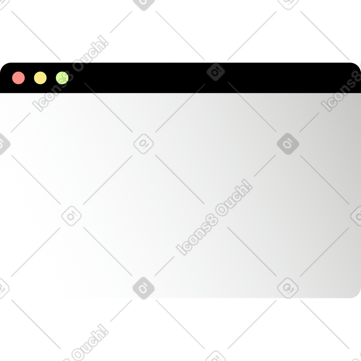 Browser window illustration in Levels style download in PNG, SVG