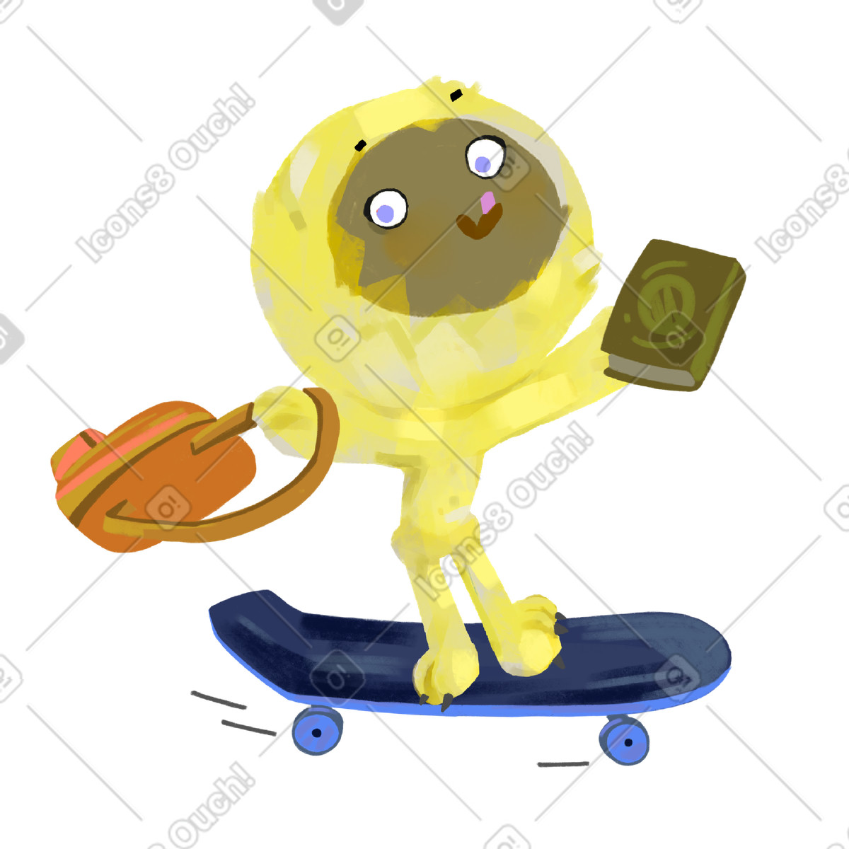 Forward to success illustration in Atomic style download in PNG, SVG