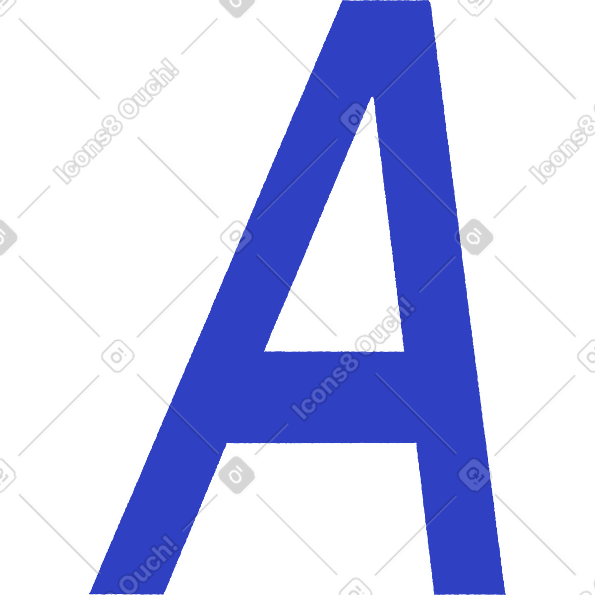 Lettera a illustrazione in stile Pablo scarica in PNG, SVG