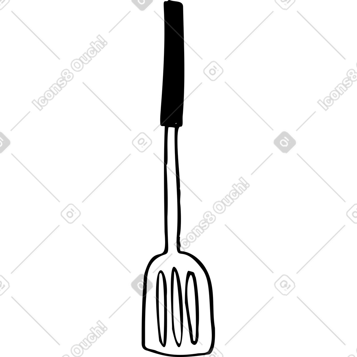 Ilustração de Espátula em no estilo Marks para baixar em PNG, SVG